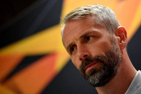 SOCCER - UEFA EL, Rosenborg vs RBS TRONDHEIM,NORWAY,07.NOV.18 - SOCCER - UEFA Europa League, group stage, Rosenborg BK vs Red Bull Salzburg, preview, press conference PK Pressekonferenz RBS. Image shows head coach Marco Rose (RBS). GEPAxpictures xFlorianxErtl