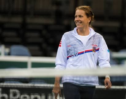 November 7, 2018 - Prague, Czech Republic - Barbora Strycova of the Czech Republic during practice ahead of the 2018 Fed Cup Final between the Czech Republic and the United States of America 2018 Fed Cup Final - 7 Nov - ZUMAa181 20181107_zaa_a181_002 Copyright: xAFP7x