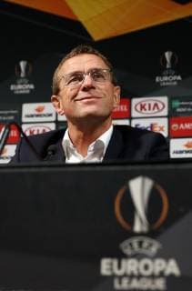 RB Leipzig PK Fussball Euro League Glasgow, 07.11.2018, Celtic Park, Fussball, UEFA Europa League , PK am Vortag des Spiels Celtic FC Glasgow (SCO) vs. RB Leipzig (GER). , Im Bild: Ralf Rangnick, RB Leipzig Cheftrainer und Sportdirektor. ,