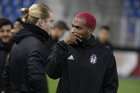 Besiktas Loris Karius and Besiktas Ryan Babel pictured during a training session of Turkish club Besiktas, in Genk, Wednesday 07 November 2018. Tomorrow Besiktas will meet Belgian soccer team KRC Genk on day four of the UEFA Europa League group stage, in group I. YORICKxJANSENS  x05463649x