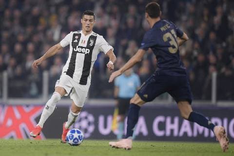 Photo LaPresse - Fabio Ferrari November 07, 2018 Turin, Italy soccer Juventus Fc vs Manchester United ManU - Uefa Champions League 2018 2019 - Allianz Stadium - Group H. In the pic:Cristiano Ronaldo (Juventus F.C.);  Copyright: xFabioxFerrari LaPressex