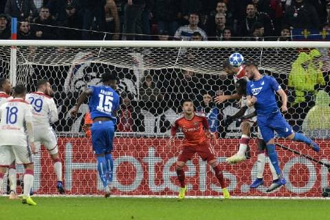 Jeremy Morel (lyon) vs Ermin Bicakcic(hoffenheim) FOOTBALL : Lyon vs Hoffenheim - Phase de groupes - Ligue des Champions - 07 11 2018 FredericChambert Panoramic 