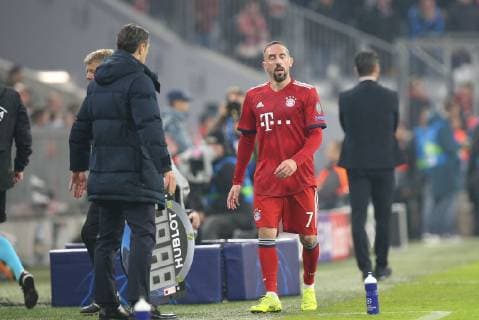 Franck Ribery 7 (FC Bayern Muenchen) wird ausgewechselt, FC Bayern Muenchen vs. AEK Athen, Fussball, Vorrunde, Champions League, 07.11.2018 Muenchen Bayern Deutschland