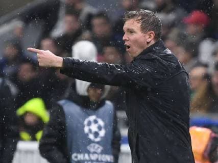 07.11.2018, xmeix, Fussball UEFA Champions League, Olympique Lyon - TSG 1899 Hoffenheim, emspor, v.l. Hoffenheims Trainer Julian Nagelsmann (TSG 1899 Hoffenheim) DFL DFB REGULATIONS PROHIBIT ANY USE OF PHOTOGRAPHS as IMAGE SEQUENCES and or QUASI-VIDEO Lyon