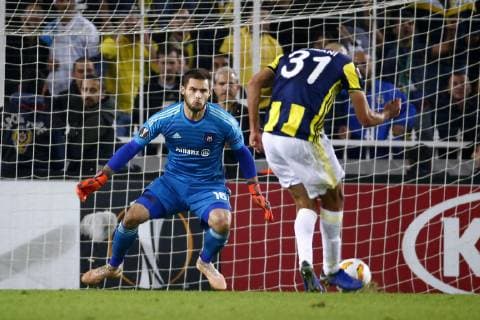 ISTANBUL, TURKEY - NOVEMBER 08 : Thomas Didillon goalkeeper of Anderlecht pictured during the Europa League Group Stage - Group D match between FenerbahAÌe and Rsc Anderlecht on november 08, 2018 in Istanbul, Turkey, 08 11 2018 FOOTBALL : Fenerbahce Vs Rsc Anderlecht - Ligue Europa - 08 11 2018 PHOTONEWS PANORAMIC  775219937
