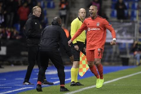 Besiktas Ricardo Quaresma celebrates after scoring during a match between Belgian soccer team KRC Genk and Turkish club Besiktas, in Genk, Thursday 08 November 2018 on day four of the UEFA Europa League group stage, in group I. YORICKxJANSENS  x05464344x