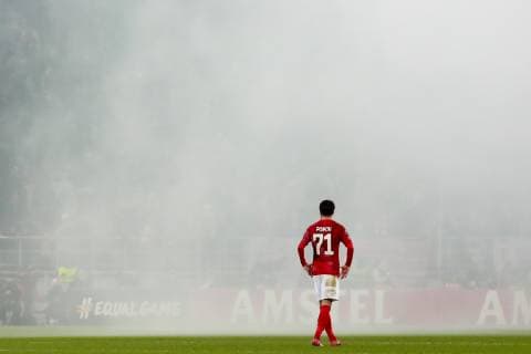 MOSCOW, RUSSIA - NOVEMBER 8, 2018: Spartak Moscow s Ivelin Popov in the 2018 19 UEFA Europa League Group G Round 4 football match against Rangers Glasgow at Otkrytie Arena. Sergei Fadeichev TASS  TS096BC6