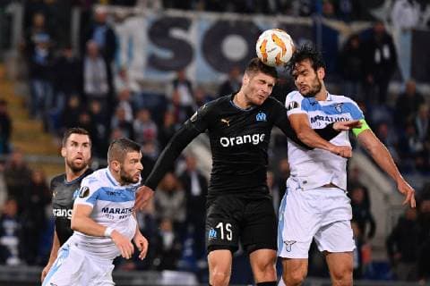 Photo Alfredo Falcone - LaPresse08 11 2018 Roma (Italy SoccerLazio - MarsigliaEurope League 2018 2019 - Olimpico Stadium of RomaIn the pic:gol parolo  Copyright: xAlfredoxFalconex-xLaPresse ALFREx