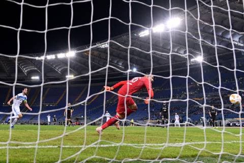 Photo Alfredo Falcone - LaPresse08 11 2018 Roma (Italy SoccerLazio - MarsigliaEurope League 2018 2019 - Olimpico Stadium of RomaIn the pic:gol parolo  Copyright: xAlfredoxFalconex-xLaPresse ALFREx