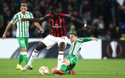 Photo LaPresse - Spada November 08 , 2018 Sevilla ( Spain ) Soccer A.C. Milan - Season 2018-2019 Betis Siviglia vs Milan "Benito Villamarin "Stadium In the pic: Tiemoue Bakayoko  Copyright: xLaPresse Spadax