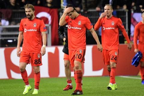 GENK, BELGIUM - NOVEMBER 8 : Necip Uysal midfielder of Besiktas JK looks dejected during the UEFA Europa League, Group Stage - Group 1 match between KRC Genk and Besiktas JK at the KRC Genk Arena on November 08, 2018 in Genk, Belgium, 8 11 2018 FOOTBALL : KRC Genk v Besiktas : UEFA Europa League - 08 11 2018 PHOTONEWS PANORAMIC  775219917