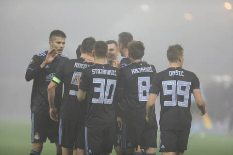 Zagreb, 08 11 2018 - Stadium Maksimir, UEFA Europa League 2018 2019. Group Stage. GNK Dinamo Zagreb (blue) - FC Spartak Trnava (white) 
