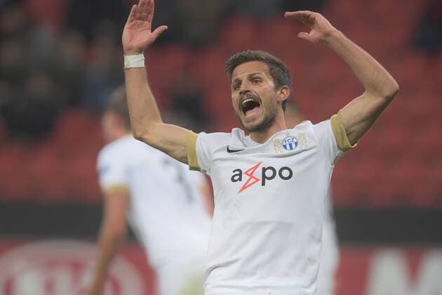 Fussball UEFA EURO Fussball league, Vorrunde saison 2018 2019, Bayer 04 Leverkusen vs FC Zürich , 08.11.2018,Bayarena Leverkusen, Antonio Marchesano, FC Zürich ,Aktion, Einzelbild