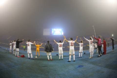 Zagreb, 08 11 2018 - Stadium Maksimir, UEFA Europa League 2018 2019. Group Stage. GNK Dinamo Zagreb (blue) - FC Spartak Trnava (white) 3:1 