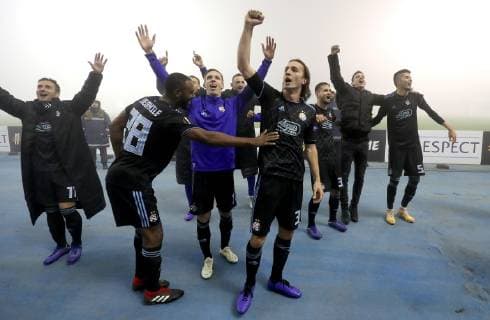 Dinamo vs. Spartak Trnava for European Spring 08.11.2018., Croatia, Stadium Maksimir, Zagreb - UEFA Europa League, Group D, Round 4, GNK Dinamo - FC Spartak Trnava. Kevin Theophile Catherine, Ivan Sunjic  IgorxKralj PIXSELL