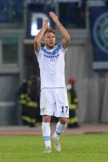 November 8, 2018 - Rome, Italy - Ciro Immobile during the Europe League football match S.S. Lazio vs Olympique de Marseille at the Olympic Stadium in Rome, on november 08, 2018. SS Lazio V Olympique De Marseille - UEFA Europa League Group H  - ZUMAn230 20181108_zaa_n230_365 Copyright: xSilviaxLorex