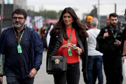 Photo4 LaPresse 09 11 2018 Sao Paulo, Brazil Grand Prix Formula One Brazil 2018 In the pic: Linda Morselli (ITA) Girlfriend of Fernando Alonso (ESP) and Luis Garcia Abad (ESP), manager of Fernando Alonso (ESP)  Copyright: xPhoto4 LaPressex