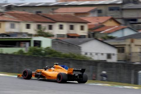 Motorsports: FIA Formula One World Championship WM Weltmeisterschaft 2018, Grand Prix of Brazil World Championship;2018;Grand Prix;Brazil , 2 Stoffel Vandoorne (BEL, McLaren Honda), Sao Paulo Brazil