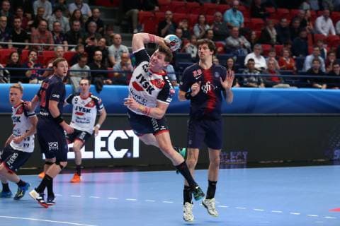 Goran Johannessen (Flensburg) HANDBALL : VELUX EHF Champions League - 7eme journee - Paris Saint-Germain HB vs SG Flensburg-Handewitt - 10 11 2018 KevinDomas Panoramic 