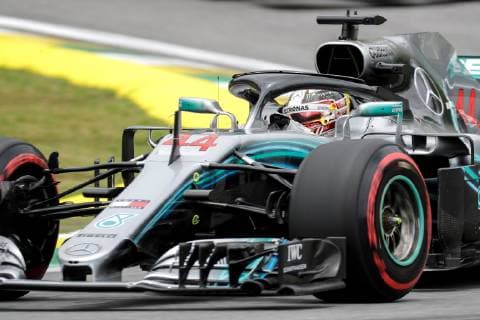 British driver Lewis Hamilton (Mercedes) during the third and last free practice for the Brazilian Grand Prix, in Sao Paulo, Brazil, 10 November 2018. The Brazilian Grand Prix, the penultimate of the Formula One World Championship WM Weltmeisterschaft will be held tomorrow at the Interlagos circuit in Sao Paulo. Third and last free practice for the Brazilian Grand Prix !ACHTUNG: NUR REDAKTIONELLE NUTZUNG!  Copyright: xSebastiaoxMoreirax AME1911 20181110-636774718394557941