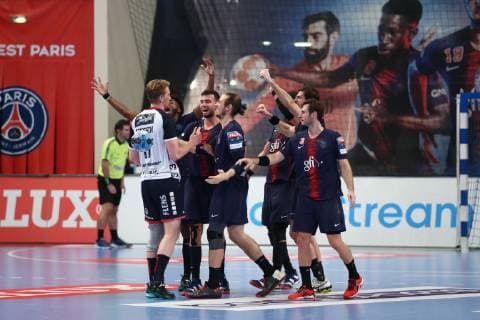 Handball, CL, Paris St. Germain - SG Felnsburg-Handewitt Paris HANDBALL : VELUX EHF Champions League - 7eme journee - Paris Saint-Germain HB vs SG Flensburg-Handewitt - 10 11 2018 KevinDomas Panoramic 