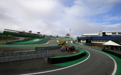 Grande Prêmio do Brasil de Fórmula 1 2018 SÃO PAULO, SP - 11.11.2018: GRANDE PRÊMIO DO BRASIL DE FÓRMULA 1 2018 - An overview of the S curve of Senna, where today is the Grand Prix of Brazil of Formula 1 2018, at the Autódromo of Interlagos, in S? O Paulo, SP. (Photo: Rodolfo Buhrer La Imagem Fotoarena) x1638633x  RodolfoxBuhrer