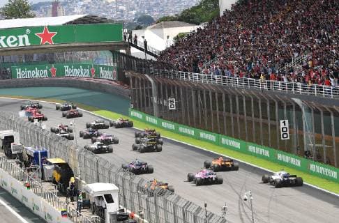 Start, formula 1 GP, Brasilien in Sao Paulo Interlagos, 11.11.2018 Photo:mspb Jerry Andre Start, Formel 1 GP, Brasilien 2018