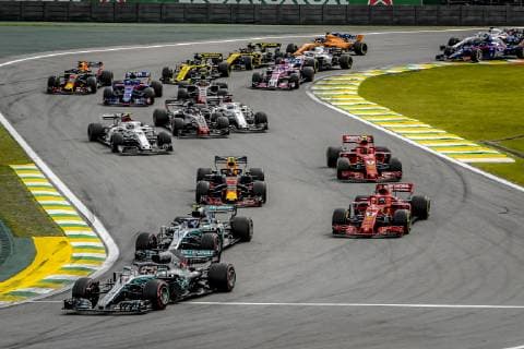 DEPART -START during the 2018 Formula One World Championship WM Weltmeisterschaft Brazil Grand Prix from November 08 to 11 in Sao Paulo, Brazil - Photo . Motorsports: FIA Formula One World Championship 2018, Grand Prix of Brazil World Championship;2018;Grand Prix;Brazil , Sao Paulo Brazil