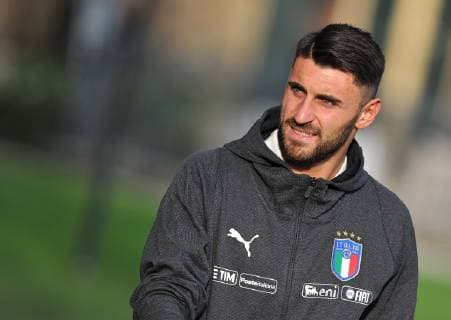 Sport Bilder des Tages Fußball, Nationalteam Italien Training Photo LaPresse - Jennifer Lorenzini 12 November 2018 Firenze (Italy) Soccer Italy Italian Football meeting - "Coverciano" - training In the pic: Vincenzo Grifo  Copyright: xJenniferxLorenzini LaPressex
