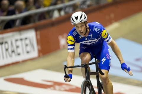 Belgian Iljo Keisse pictured during the first day of the Zesdaagse Vlaanderen-Gent six-day indoor cycling race at the indoor cycling arena t Kuipke, Tuesday 13 November 2018, in Gent. This year s edition takes place from November 13th until November 18th. KRISTOFxVANxACCOM  x05469439x