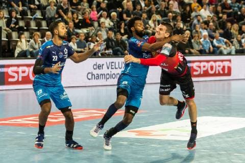 BINGO Arnaud Schmid HANDBALL : Montpellier HB vs Rhein Neckar - EHF Ligue des Champions - 14 11 2018 GuillaumeBresson Panoramic 