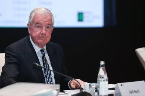 WADA press conferance in Baku Craig Reedie, President of the World Anti-Doping Agency, attends a meeting of WADA foundation board in Baku, Azerbaijan November 15, 2018. Azerbaijan  AzizxKarimov PacificxPress