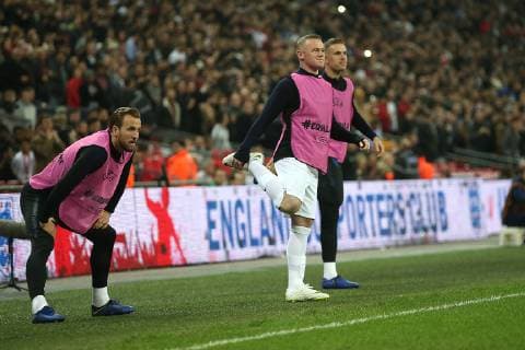 England v USA International Friendly L?nderspiel Wayne Rooney of England warms up during the International Friendly match at Wembley Stadium, London Content Not Available For UK Newspapers Copyright: xPaulxChestertonx FIL-12555-0051