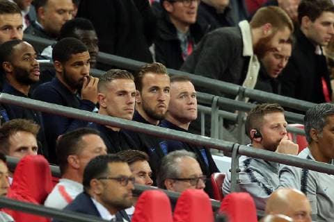 England v USA International Friendly L?nderspiel Wayne Rooney of England watched from the bench during the International Friendly match at Wembley Stadium, London Content Not Available For UK Newspapers Copyright: xPaulxChestertonx FIL-12555-0058