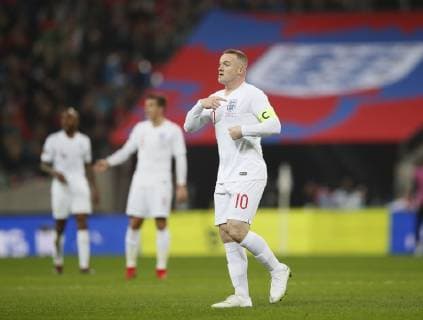 Wayne Rooney of England during the Friendly international match Länderspiel at Wembley Stadium, London. Picture date: 15th November 2018. Picture credit should read: David Klein Sportimage EDITORIAL USE ONLY. No use with unauthorised audio, video, data, fixture lists, club league logos or live services. Online in-match use limited to 120 images, no video emulation. No use in betting, games or single club league player publications. _K2I6372.JPG