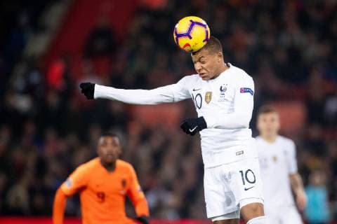 Kylian Mbappe of France during the UEFA Nations League A group 1 qualifying match between The Netherlands and France at stadium De Kuip on November 16, 2018 in Rotterdam, The Netherlands UEFA Nations League A group 1 2018 2019 xVIxVIxImagesx xTomxBodexMultimediaxIVx 12797290