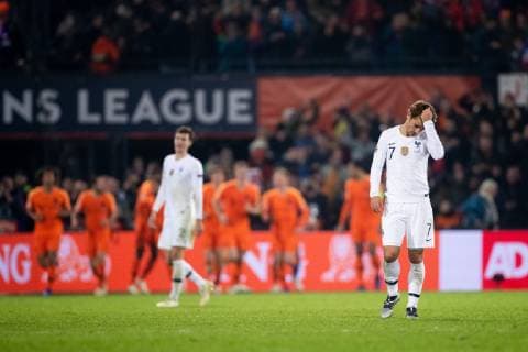 Antoine Griezmann of France during the UEFA Nations League A group 1 qualifying match between The Netherlands and France at stadium De Kuip on November 16, 2018 in Rotterdam, The Netherlands UEFA Nations League A group 1 2018 2019 xVIxVIxImagesx xTomxBodexMultimediaxIVx 12798006