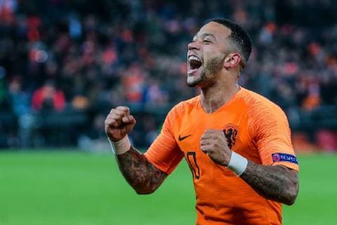 ROTTERDAM, Stadium de Kuip, 16-11-20-18, football, season 2018 2019, Netherlands player Memphis Depay scores the 2-0 out a penalty during the Nations League game Netherlands - France Netherlands - France  x2625836x