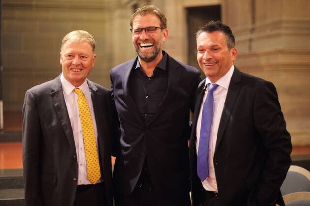 PROF. DR. CHRISTIAN VAHL, JUERGEN KLOPP, CHRISTIAN HEIDEL VERLEIHUNG DES MAINZER MEDIENPREISES FUER NACHHALTIGES MEDIALES WIRKEN AN JUERGEN KLOPP CHRISTUSKIRCHE, MAINZ 
