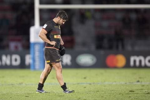 Deutschland - Kanada, WM-Qualifikationsspiel Qualifikationsspiel zum Rugby World Cup 2019 in Japan zwischen Deutschland und Kanada am 17.11.2018 in Marseille. Ein untroestlicher Carlos Soteras-Merz (Deutschland, 11) geht vom Platz., Marseille Bouches-du-Rhone Frankreich Stade Delort