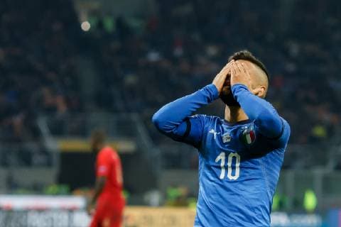 Fußball, Nations League, Italien - Portugal Italien, Mailand, 17.11.2018, UEFA Nations League, League A, Group 3, Italien - Portugal Lorenzo Insigne (ITA) gestikuliert, gestik ( DeFodi048