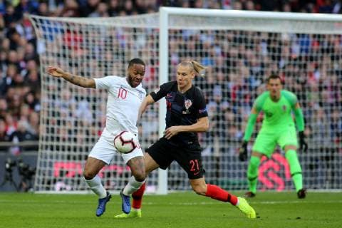Raheem Sterling of England in action during the Nations League A Group 4 international match L?nderspiel between England and Croatia at Wembley Stadium, London, England on 18 November 2018. Copyright: xPaulxDennisx PMI-2412-0007