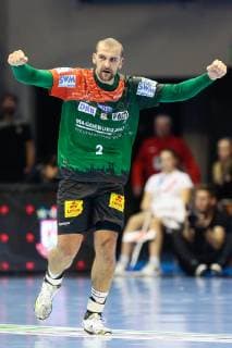 18.11.2018, xtgx, Handball EHF Pokal, SC Magdeburg - FC Porto emspor, v.l. Zeljko Musa (Magdeburg, 2) Jubel, Torjubel, jubelt über das Tor, celebrate the goal, celebration GETEC Arena