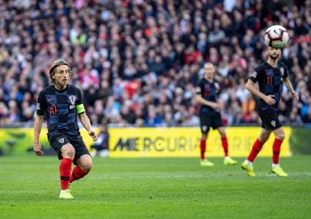 Luka Modric of Croatia during the UEFA Nation League Group Stage match between England and Croatia at Wembley Stadium, London, England on 18 November 2018. Copyright: xLiamxMcAvoyx 21980015