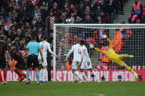 England v Croatia UEFA Nations League Andrej Kramaric of Croatia scores his sides 1st goal during the UEFA Nations League match at Wembley Stadium, London Content Not Available For UK Newspapers Copyright: xPaulxChestertonx FIL-12568-0041