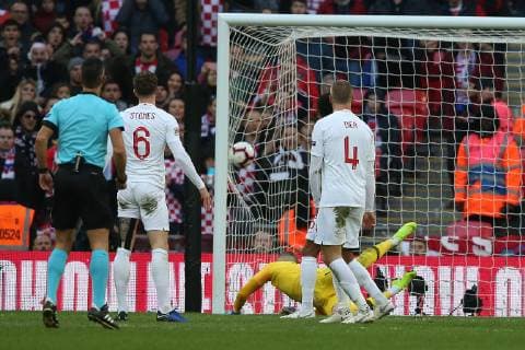 England v Croatia UEFA Nations League Andrej Kramaric of Croatia scores his sides 1st goal during the UEFA Nations League match at Wembley Stadium, London Content Not Available For UK Newspapers Copyright: xPaulxChestertonx FIL-12568-0046