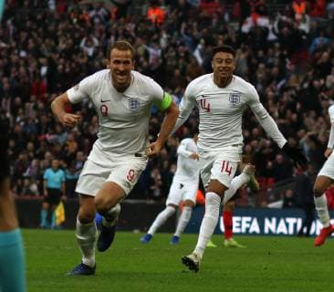Jordan Pickford (E) can t stop the Andrej Kramaric (C) shot that was deflected by Eric Dier (E) to score the first Croatia goal 0-1 at the England v Croatia UEFA Nations League game at Wembley Stadium, London, November 18, 2018. **This picture is for editorial use ONLY** 