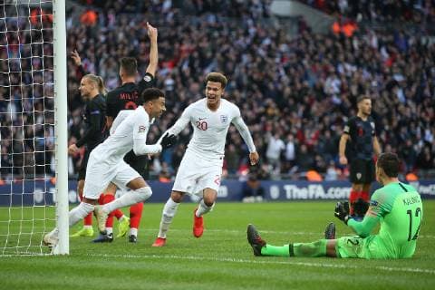 England v Croatia UEFA Nations League Jesse Lingard of England celebrates scoring his side?s 1st goal during the UEFA Nations League match at Wembley Stadium, London Content Not Available For UK Newspapers Copyright: xPaulxChestertonx FIL-12568-0057