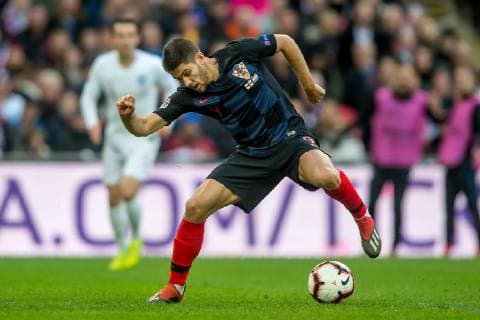 Andrej Kramaric of Croatia during the UEFA Nation League Group Stage match between England and Croatia at Wembley Stadium, London, England on 18 November 2018. Copyright: xSalvioxCalabresex 21990052