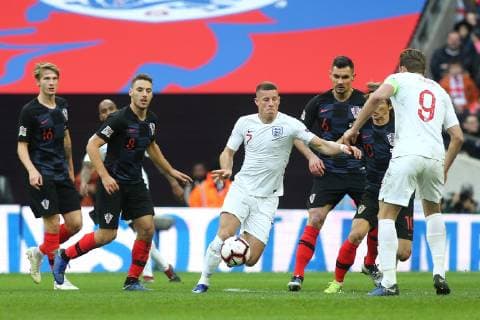 Ross Barkley of England in action during the Nations League A Group 4 international match L?nderspiel between England and Croatia at Wembley Stadium, London, England on 18 November 2018. Copyright: xPaulxDennisx PMI-2412-0061